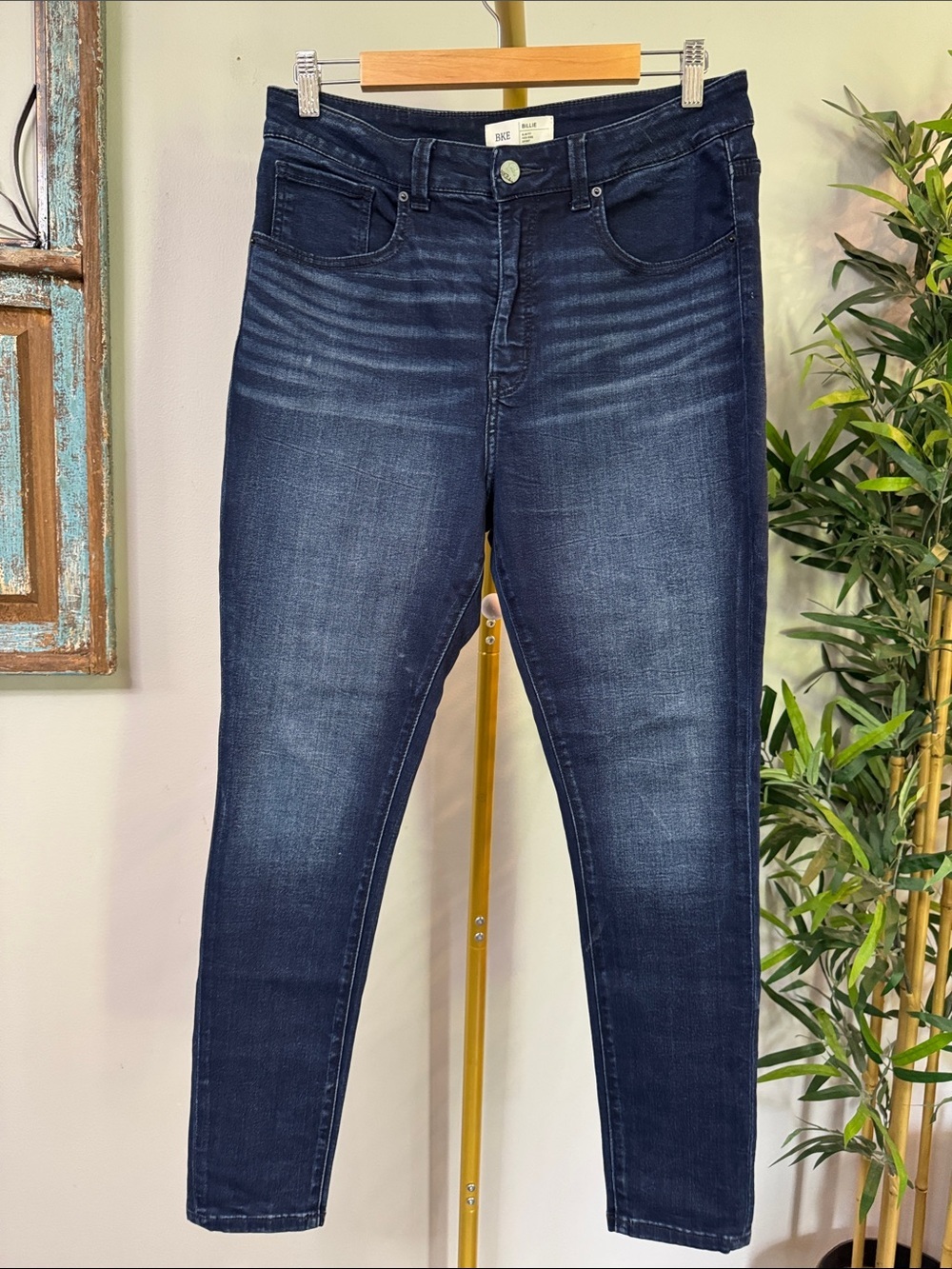 BKE Billie high rise dark Women's Skinny Jeans EUC 32